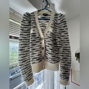 Puff sleeve cardigan